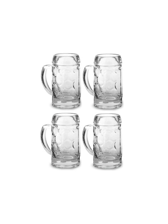 Winkee Set of Glasses Shooters / Beer, μπίρας made of Glass 50ml 4pcs