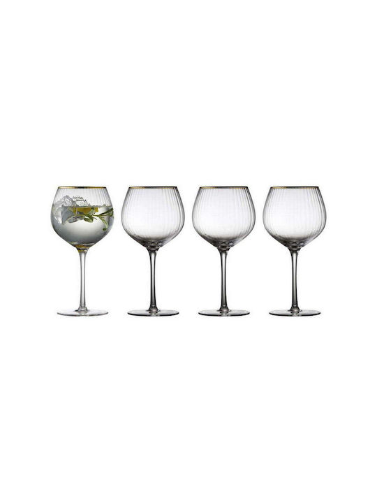 Lyngby Glass Set for White and Red Wine made of Glass Stacked 650ml 4pcs