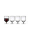Lyngby Glass Set for Red Wine made of Glass Stacked 300ml 4pcs