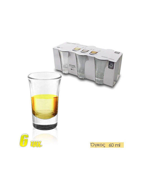 Shot Glasses made of Glass 60ml 6pcs