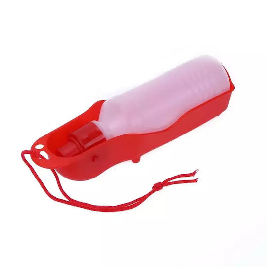 Kunststoff Flasche Wasser für Hund & Katze auf Basis von 500ml 26cm in Rot Farbe