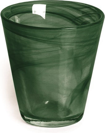 ILSA Glass Water / Cocktail/Drinking made of Glass in Green Color 230ml