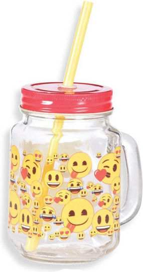Innova Glass Water made of Glass with straw 450ml