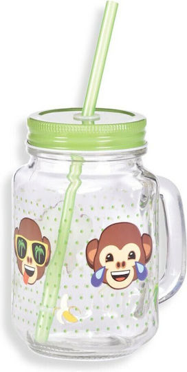Innova Glass Water made of Glass with straw 450ml