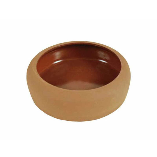 Nobby Κεραμικό Μπολ Φαγητού & Νερού για Σκύλο 250ml 12cm σε Καφέ Χρώμα