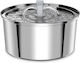Pet Interest Automatic Stainless Steel Waterer / Fountain for Dog & Cat 2x 3.2lt in Gray Color