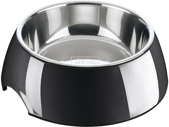 Hunter Stainless Steel Bowl Food for Dog & Cat 1.4lt in Black Color