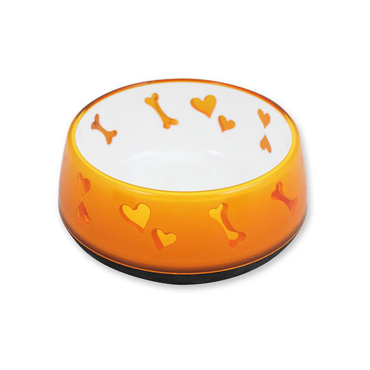 All For Paws Love Plastic Bowl Food & Water for Dog & Cat with Base 970ml 18cm (Various Colors)
