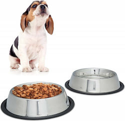 Relaxdays Stainless Steel Bowl Food & Water 500ml