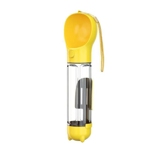 Sahpatzidis Travel Feeding Watering Μπολ Νερού για Σκύλο & Γάτα 500ml 10.16cm σε Κίτρινο Χρώμα