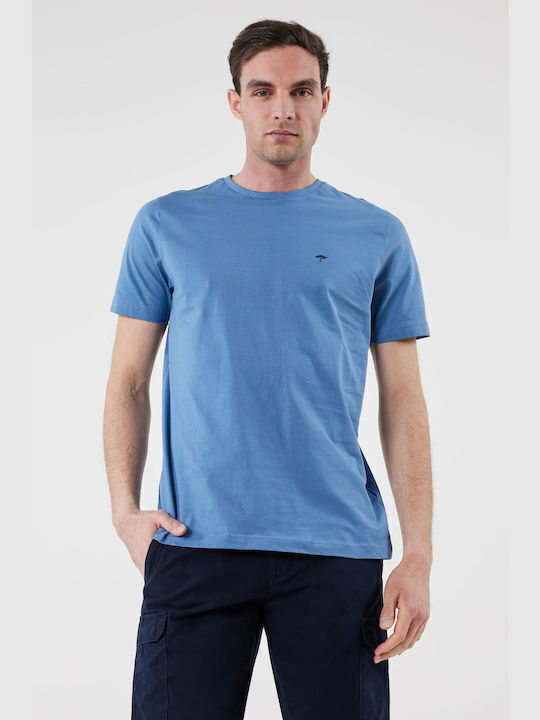 Fynch Hatton T-shirt Bărbătesc cu Mânecă Scurtă Albastru deschis