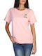 Moschino Damen T-shirt Rosa