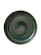 Bauscher Plate Shallow made of Porcelain Green with Diameter 21cm