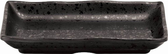 Horecabar Чиния Супа Правоъгълена от Меламин Черен 18x11.2см
