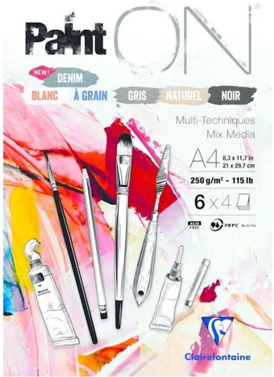 Clairefontaine Bloc de Desen Caiet de schițe PaintON A4 21x29.7cm
