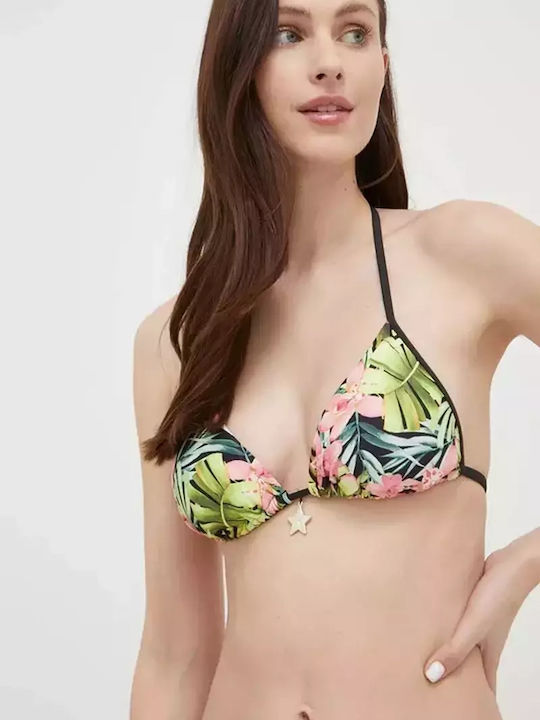 Liu Jo Bikini Triunghi cu umplutură Floral Aur