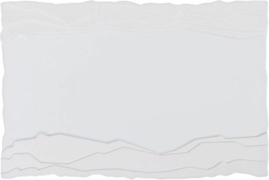 Costa Verde Farfurie joasă Rectangular din Porțelan Alb 26x18cm 4buc