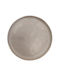 Horecabar Plate Shallow Ceramic Gray with Diameter 21.5cm