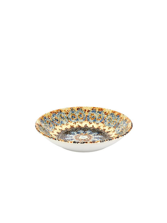 By Bone Armonia Tinta Farfurie adâncă din Porțelan Multicolor cu Diametru 21cm