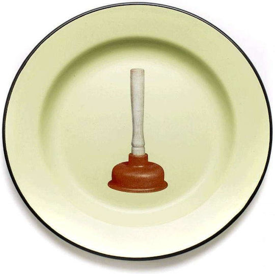 Seletti Plate Shallow Emaye Multicolour with Diameter 26cm Seletti Plate Shallow Emaye Multicolour with Diameter 26cm