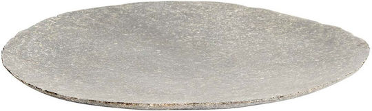 Muubs Teller Untiefe aus Porzellan Gray mit Durchmesser 28cm
