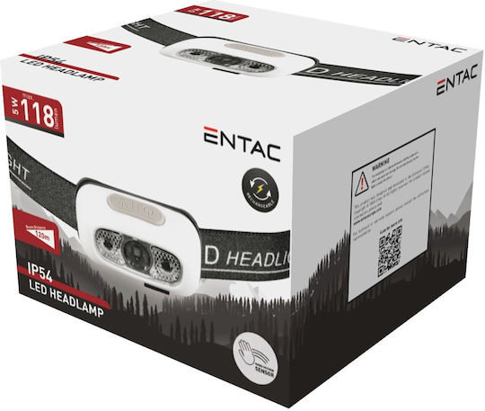 Entac Stirnlampe LED IP54 mit maximaler Helligkeit 118lm