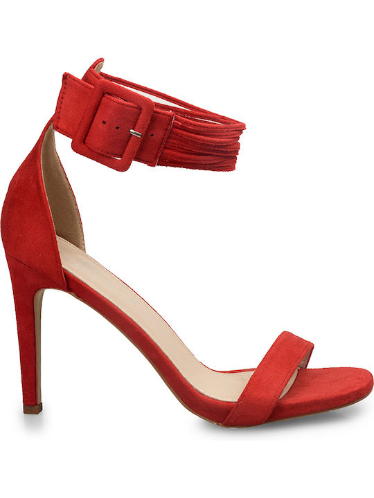 Romeo Gigli Leder Sandalen Rot
