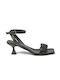 Janet & Janet Women's Sandals with Ankle Strap Black