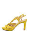 Leder Sandalen Gelb