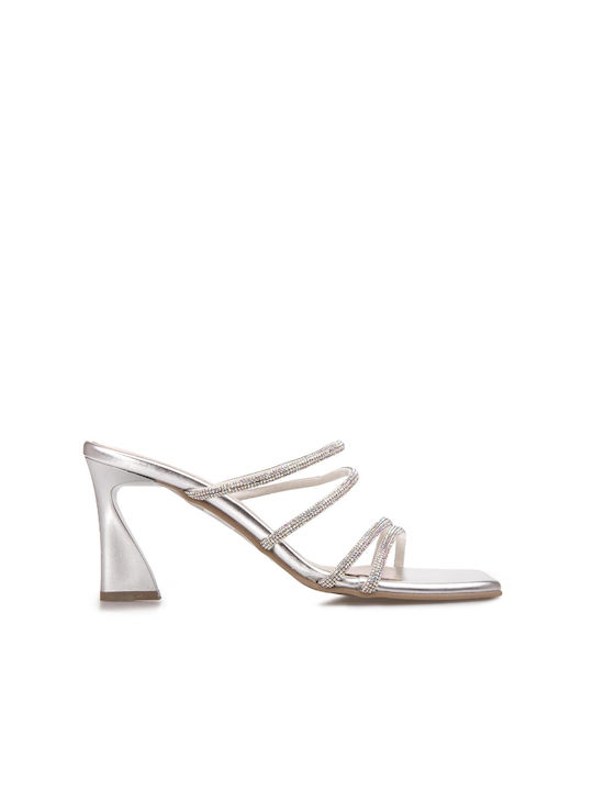 Sagiakos Sandalen mit Strass Silber