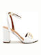 Leder Sandalen Weiß