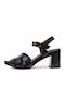 Leder Sandalen Schwarz