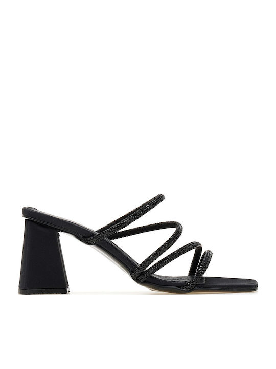 Beatris Sandale cu strasuri Negre