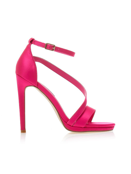 Tsoukalas Fabric Sandals Fuchsia