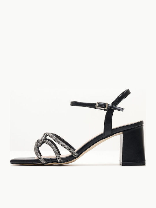 Leder Sandalen Schwarz