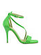 Stoff Sandalen Grün