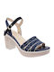 Leder Sandalen Marineblau