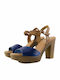 Leather Sandals Blue