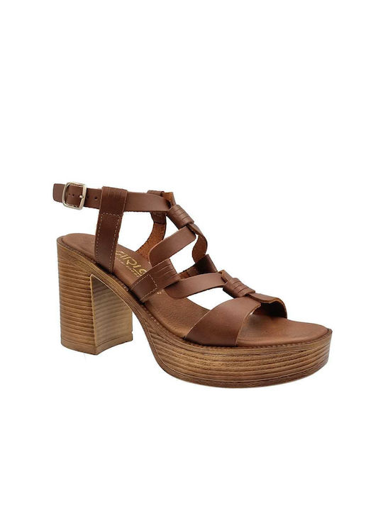 Harris Damen Sandalen in Tabac Braun Farbe