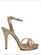 Leder Sandalen mit Strass Rosa