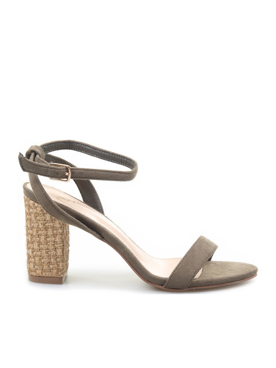 Fshoes Suede Πέδιλα Πράσινα