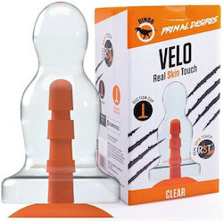 Kiotos Dinoo Primal Velo Real Skin Touch Πρωκτική Σφήνα Πορτοκαλί