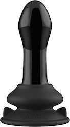 Chrystalino Anal Plug with Wireless Functionality and Vibration Black