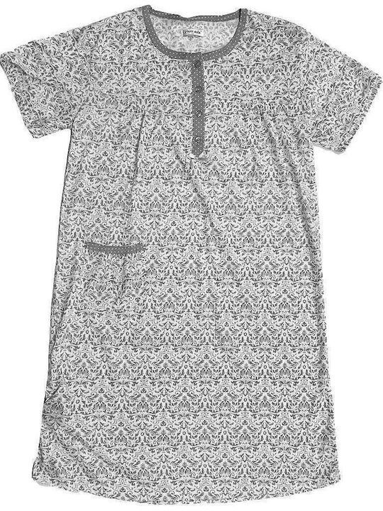 Ustyle Summer Women's Nightdress Gray