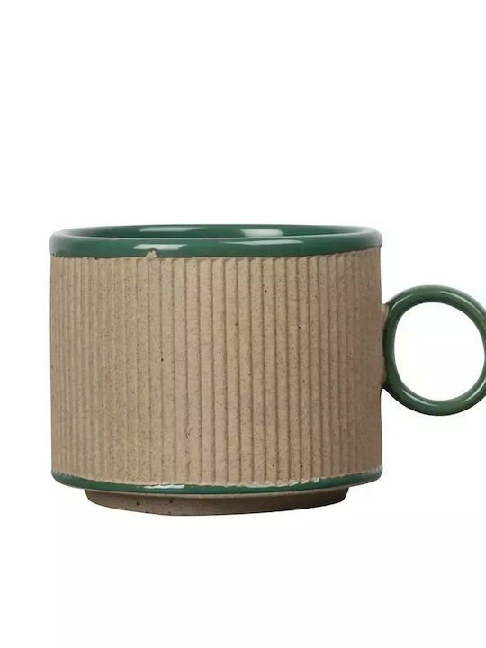 Ceramic Brown Cup Set Beige