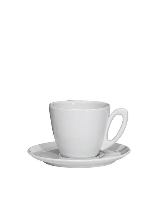 Ceramic Brown Cup Set 80мл White