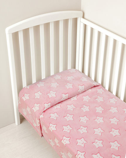 Prenatal Pătură Pătuț Fleece Roz 100x120cm