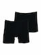 Wrap Herren Boxershorts Schwarz mit Mustern 2Packung