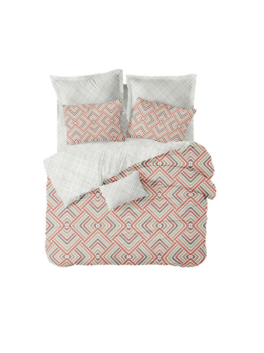 Cokitex Echo Pillowcase Set with Envelope Cover Orange 50x70cm.