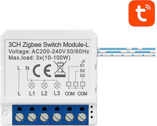 Avatto LZWSM16-W3 Smart Switch 3 Channels ZigBee Without Neutral